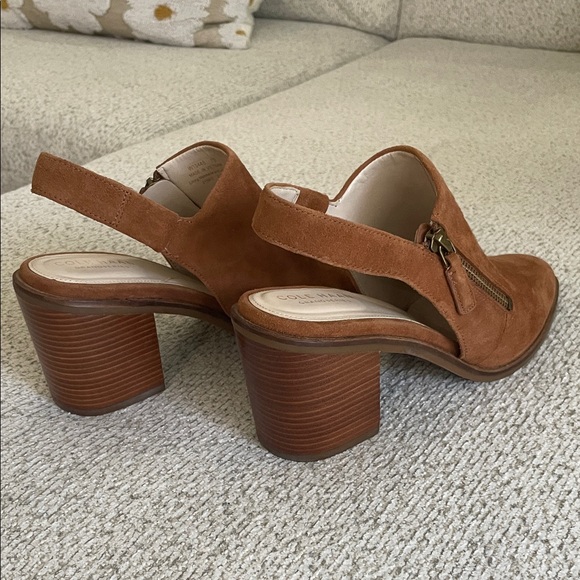 Cole Haan Tan Suede Slingback - Picture 4 of 7